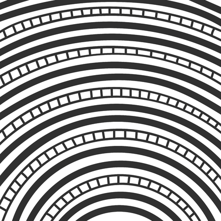 Abstract monochrome hand drawn doodle patternのイラスト素材