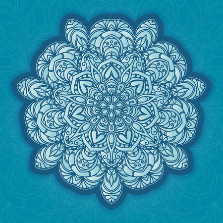 Hand drawn decorative mandalaのイラスト素材