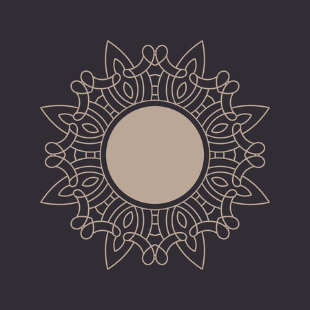 Elegant floral monogram design templateのイラスト素材