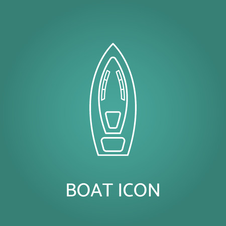 Boat icon. Vector illustration.のイラスト素材