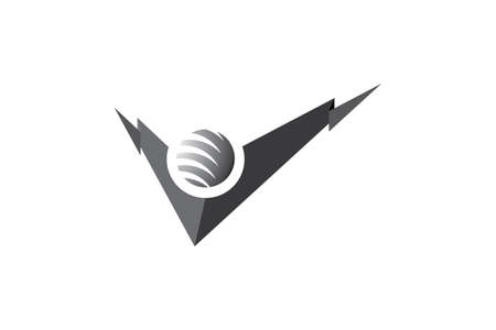 Concept Vocal Fly Logo. suitable for karaoke entertainment. fly your voice.のイラスト素材