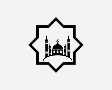 Mosque icon vector Illustration design templateのイラスト素材