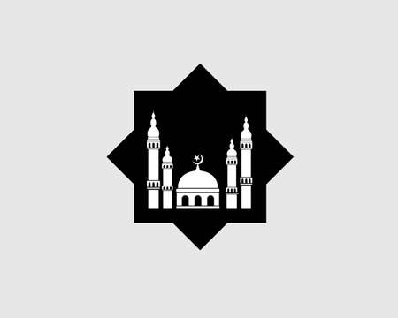 Mosque icon vector Illustration design templateのイラスト素材