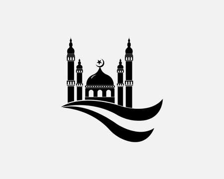 Mosque icon vector Illustration design templateのイラスト素材