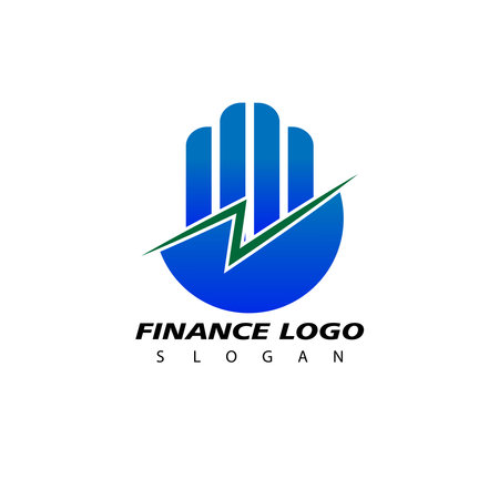 Finance logo design. Business finance logo template. Vector illustration.のイラスト素材