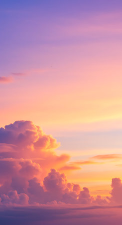 Sunset sky and cloud background - Vintage filter effect processing style picturesの素材