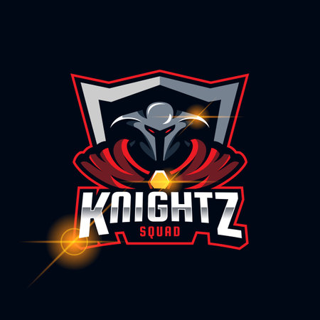 spartan knight e-sport logo vector template illustrationのイラスト素材