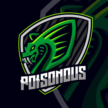 Cobra Esport Logo Template vector illustrationのイラスト素材