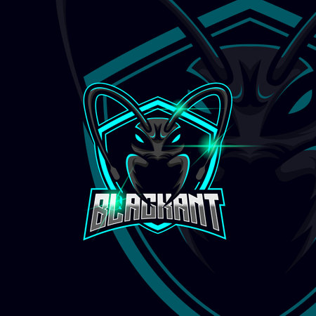 Ant Esport logo design templateのイラスト素材