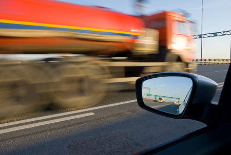blurred action from car at high speed の写真素材