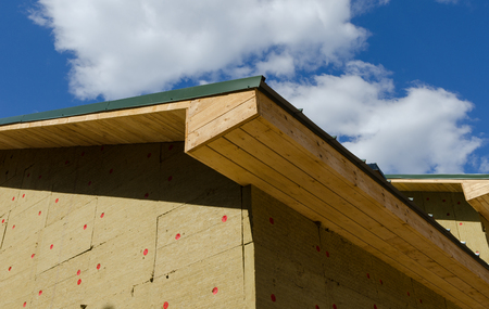 building roof and wall with  Sheet Insulation of new house