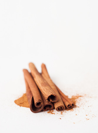 Cinnamon sticks in the recipes of cosmetics and cooking, folk medicineの写真素材