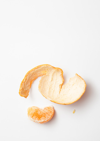 Mandarin peel in the recipe of cosmetics and iculinaria, background imageの写真素材