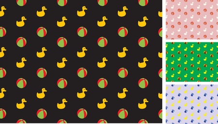 children s pattern with ducks and balls