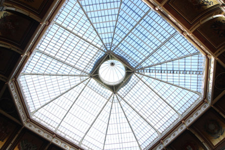 large solar skylight in chamber of commerceの写真素材