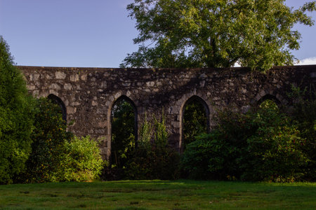 McCaig`s Tower in Oban, Scotland, UKの写真素材