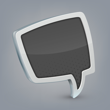 Gray cloud speech. Vector illustration in eps10のイラスト素材