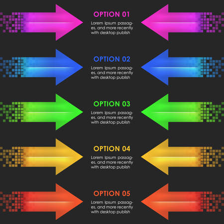 Infographics design template. Arrows. Vector illustration in eps10のイラスト素材