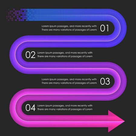 Infographics design template. Arrows. Vector illustration in eps10のイラスト素材