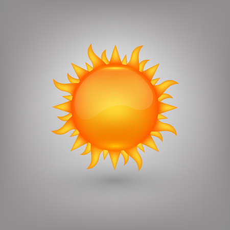 Icon weather. Sun. Vector illustration in eps10のイラスト素材