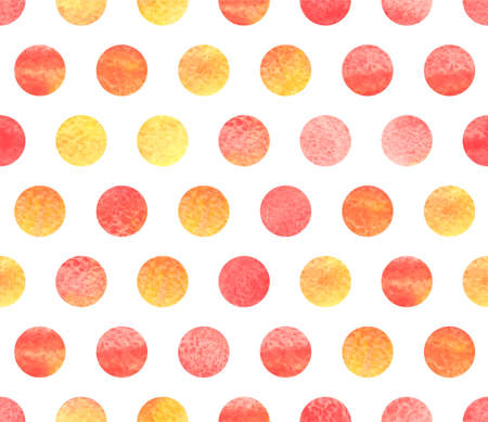 Watercolor polka dotsのイラスト素材