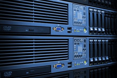Data center servers rack