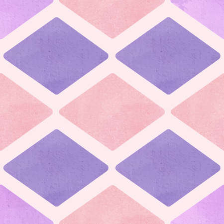 Vector seamless pattern with purple rhombus.