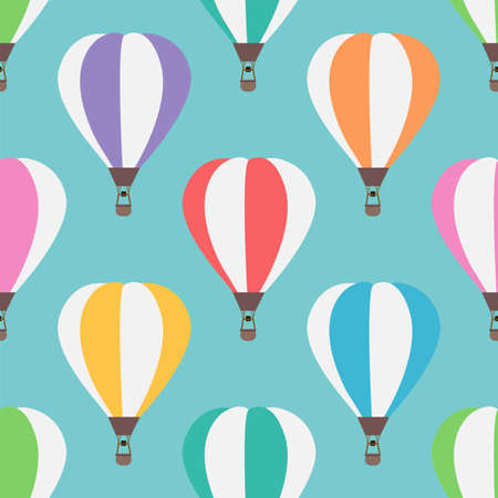 Air balloon. Seamless vector wallpaperのイラスト素材