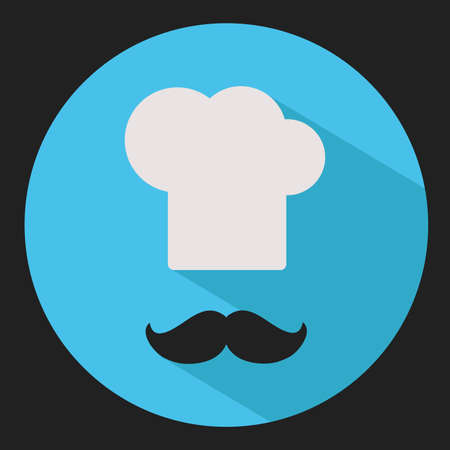 Chef. Flat vector iconのイラスト素材