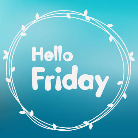 Hello Friday. Background designのイラスト素材