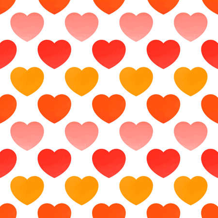 Juicy hearts. Seamless pattern with hearts. Valentines day background.