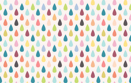 Colorful rain. Seamless vector patternのイラスト素材