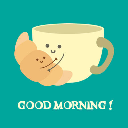 Good morning. Vector illustrationのイラスト素材