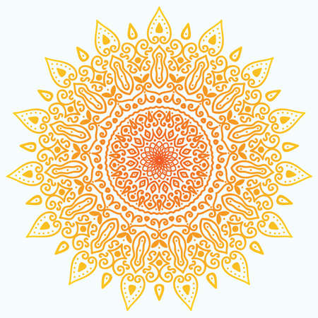 Sunny mandalaのイラスト素材