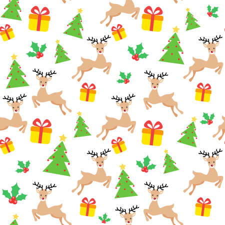 Seamless Christmas wallpaperのイラスト素材