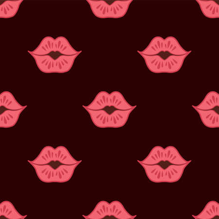 Valentine kiss. Vector backgroundのイラスト素材