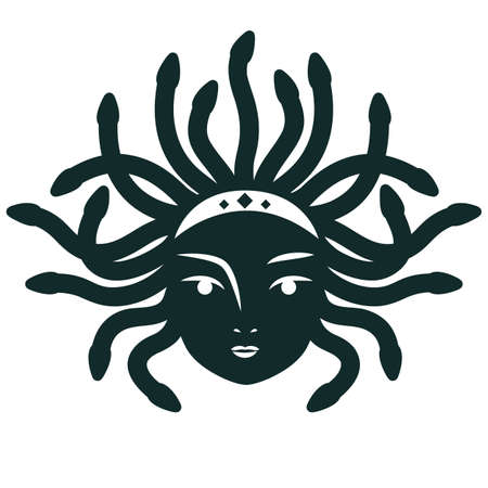 Medusa Gorgona. Vector illustrationのイラスト素材