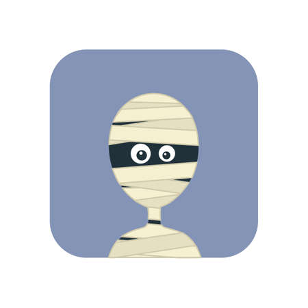 Avatar of a mummy. Vector illustrationのイラスト素材