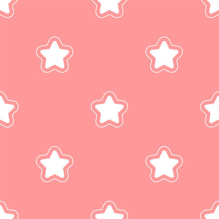 Cute pattern with little stars. Seamless vector backgroundのイラスト素材