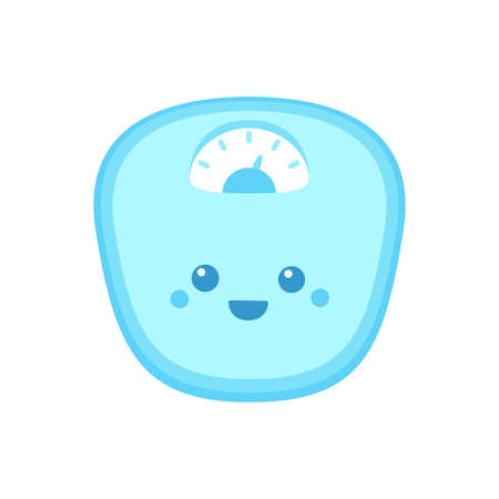 Cute cartoon scales icon. Vector illustrationのイラスト素材