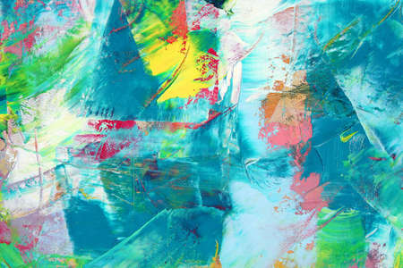 Painted canvas as background. Art is painted by photographer.の写真素材