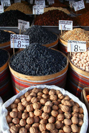 Appetizer on display at a street marketの写真素材