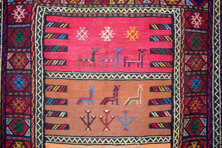 Beautiful turkish carpet with pattern