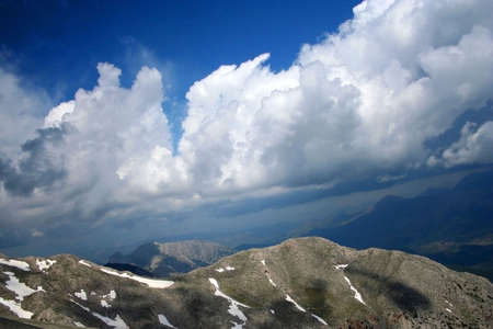 Wonderful view of sky from mountain - A photo taken from dedegol mountain-turkeyの写真素材