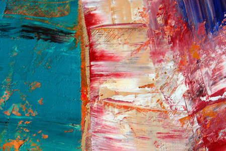 Painted canvas as background. Art is created and painted by photographer.の写真素材