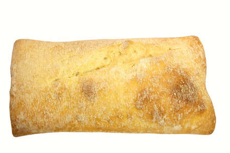 bread over whiteの写真素材