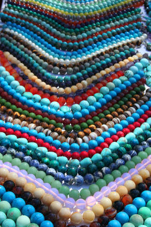 Colorful beads backgroundの写真素材