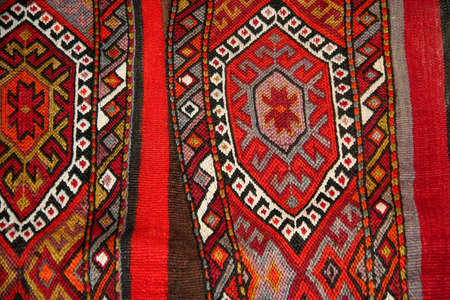 turkish carpet pattern as backgroundの写真素材