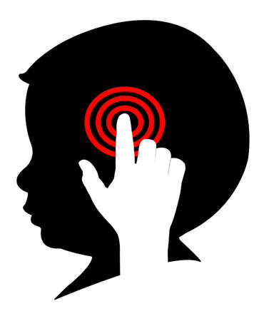 control on human brainのイラスト素材