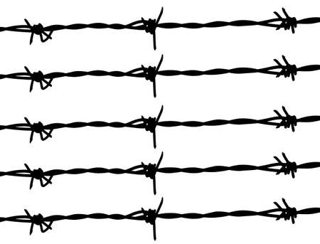 grunge barbwire のイラスト素材